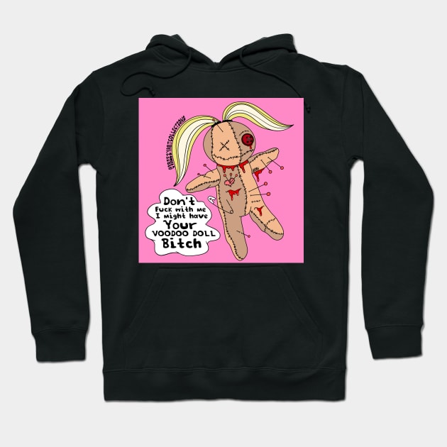 Voodoo Doll Baddie Hoodie by BreezyArtCollections 